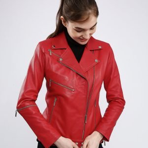 Diana Red Leather Jacket