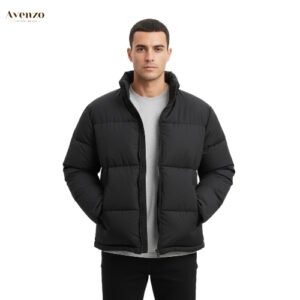 Men’s Black Puffer Jacket – Lightweight, Warm & Stylish Winter Outerwear